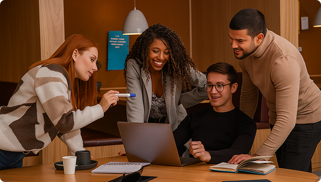 Team working together